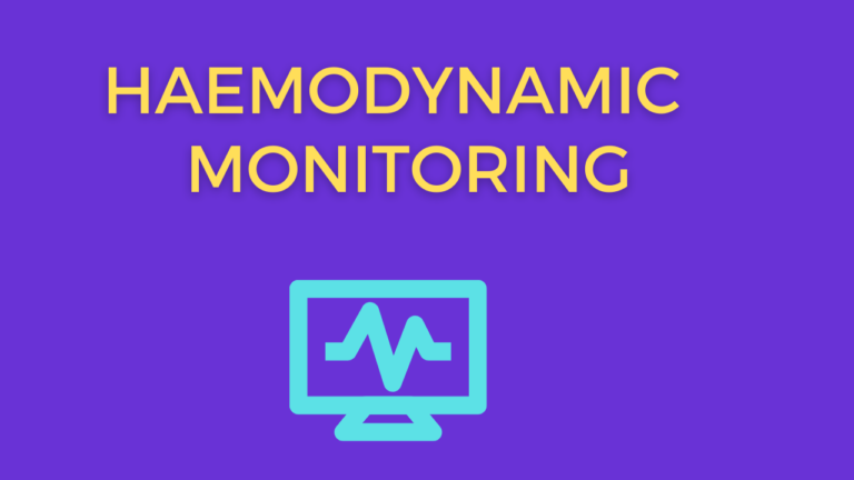 Haemodynamic – Monitoring